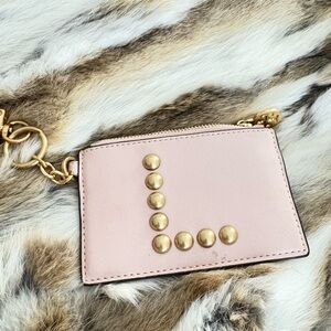 Tory Burch leather zip card coin purse